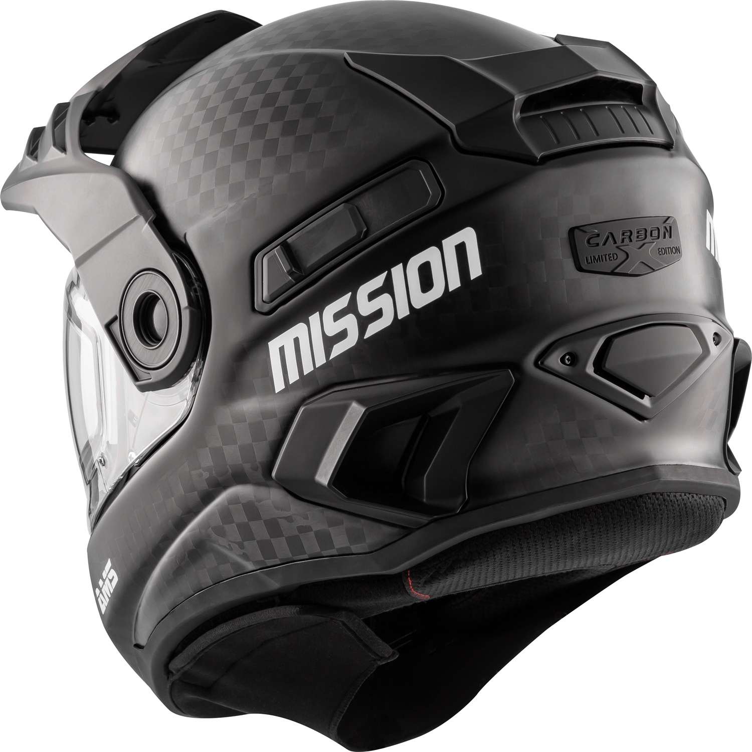 Casque intégral CKX Mission AMS Carbon Solid à double écran