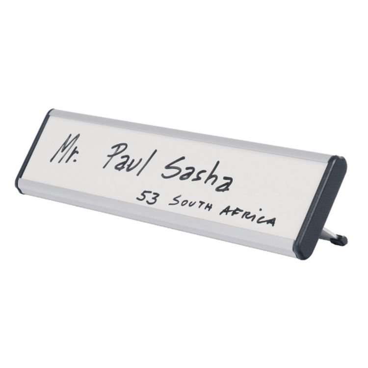 Bi-Office NPL01011 Drywipe Desk Nameplate