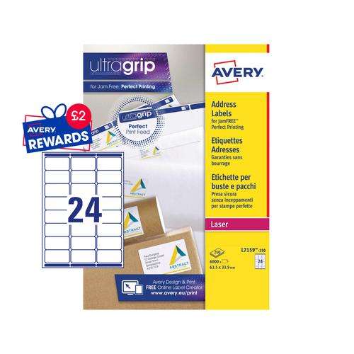 Avery L7159-250 Address Labels 250 sheets - 24 labels per sheet
