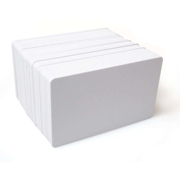 Dyestar Blank White Plastic Cards (Pack of 100)