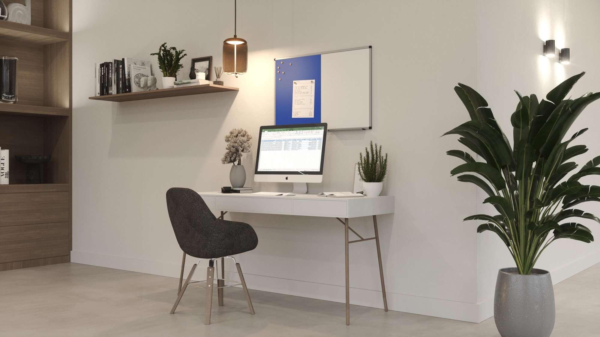 Legamaster UNITE combiboard textile blue 60x90cm