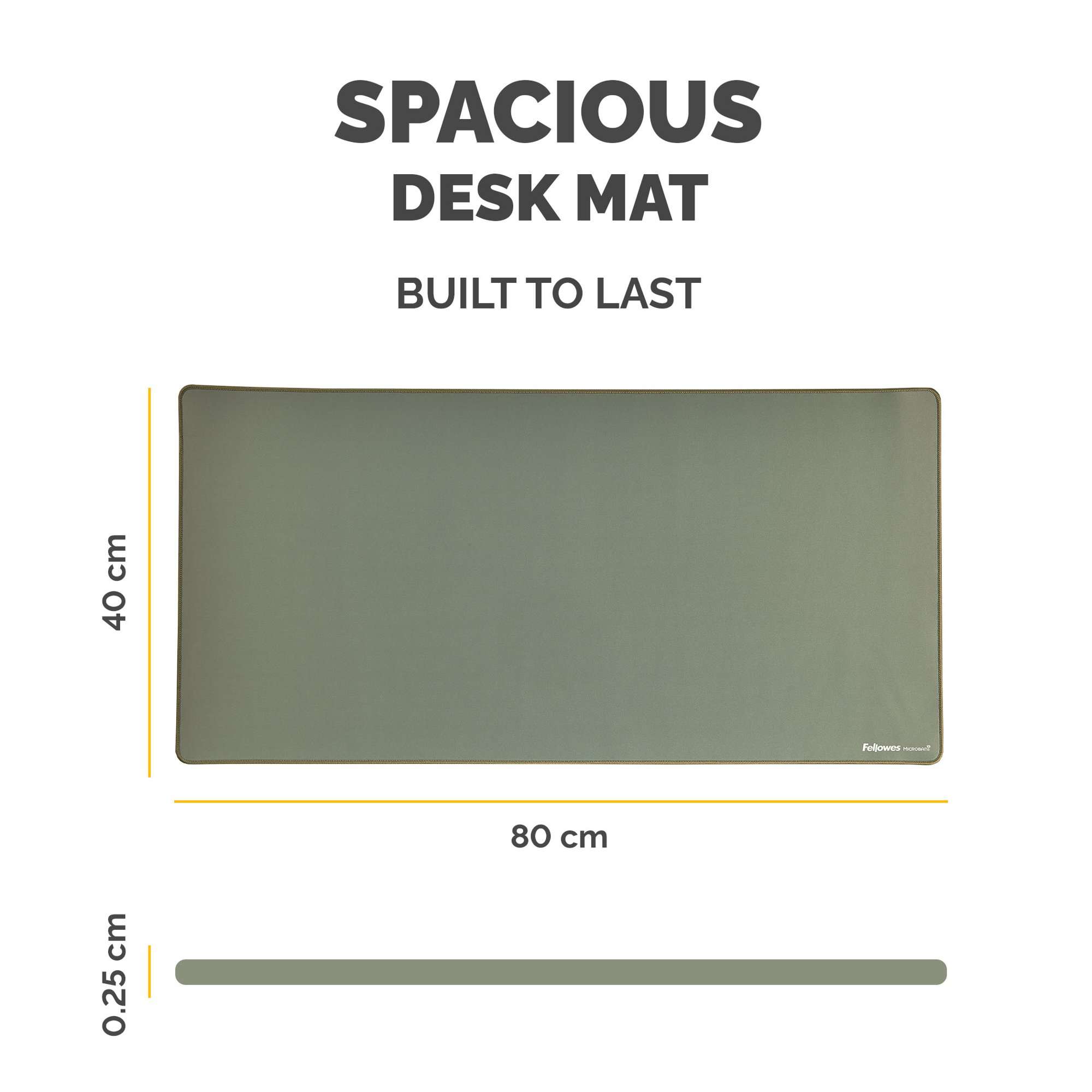 Fellowes Breyta Desk Mat with Antibacterial Protection Sage