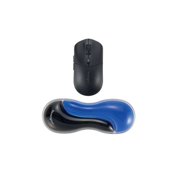Kensington K62439WW Slim Duo Gel Mouse Trackball Blue Wrist Rest