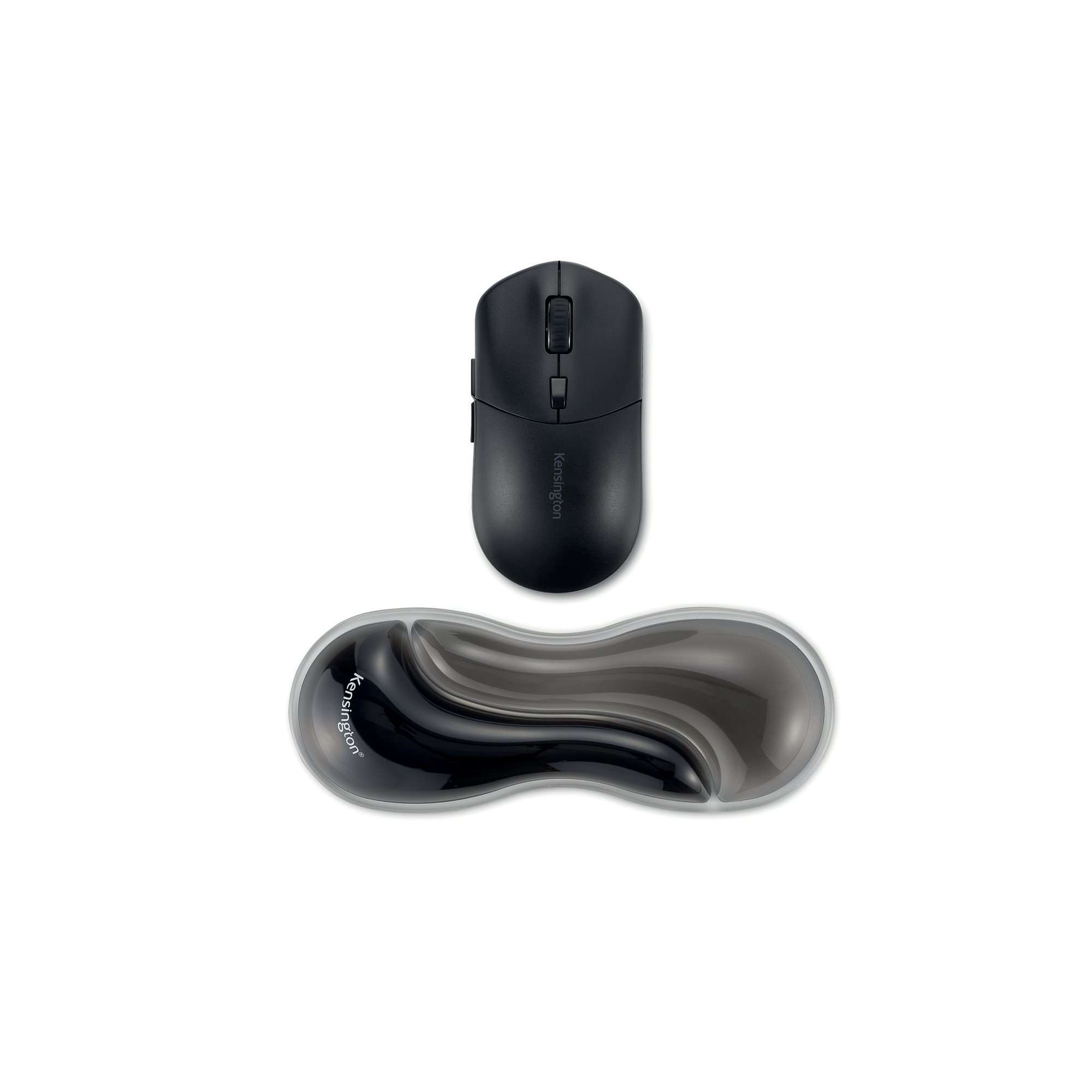 Kensington K62438WW Slim Duo Gel Mouse Trackball Grey Wrist Rest