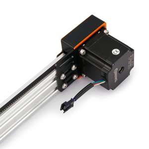 Small Gantry NEMA23 Belt Drive Actuator (Black 20x40mm, 859mm Travel) - In Use