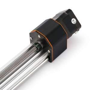 Large Gantry NEMA17 Screw Drive Actuator (Black 20x60mm, 389mm Travel) - In Use