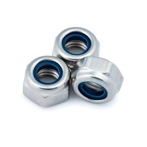 M14 Nyloc Hexagon Nut (DIN 985, A2 Stainless Steel) - Thumbnail