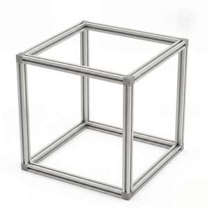 1000x1000x1000mm 20 Series T/V-Slot Aluminium Cuboid Frame - Thumbnail