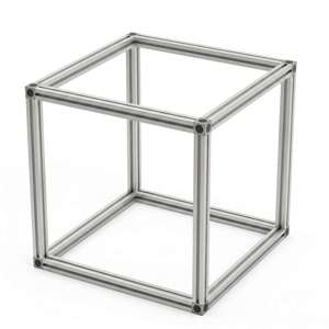 250x250x250mm 45 Series T-Slot Aluminium Cuboid Frame - Thumbnail