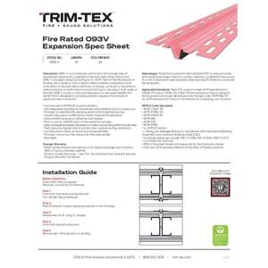 Preview of 093X-V Spec Sheet