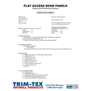 Preview of SDS - Flat Access Door Panel 01Aug2018