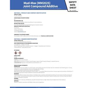 Preview of SDS - 855 Powdered Mud Max 31Jul2018