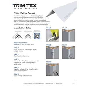 Preview of Fast Edge Paper Installation Guide R1