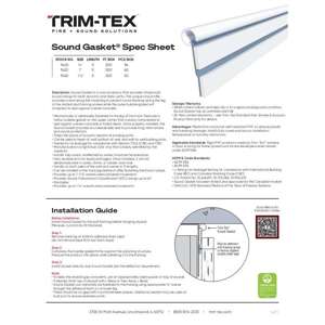 Preview of Sound Gasket Spec Sheet