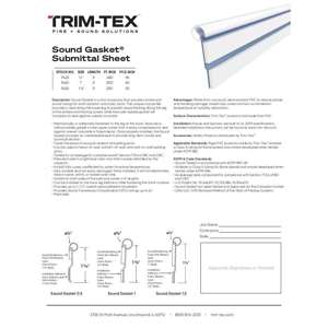 Preview of Sound Gasket Submittal Sheet