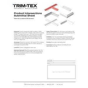 Preview of Product Intersections Submittal Sheet
