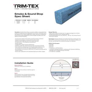 Preview of Smoke and Sound Stop Spec Sheet