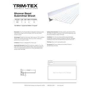 Preview of Shower Bead Submittal Sheet R3
