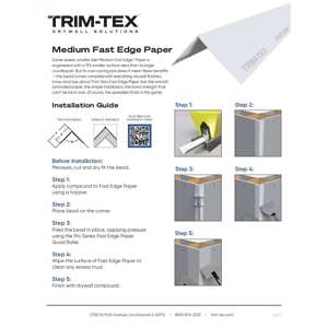 Preview of Fast Edge Paper Medium Installation Guide