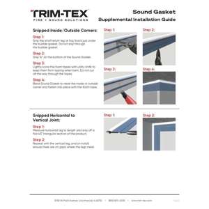 Preview of Sound Gasket Supplemental Installation Guide