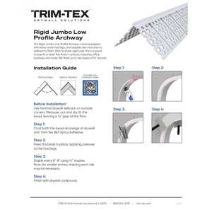 Preview of Rigid Jumbo Low Profile Archway Installation Guide