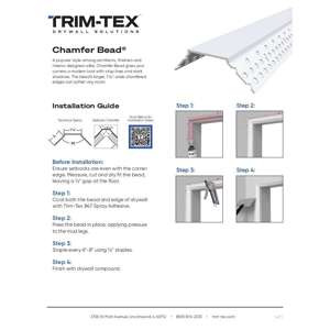 Preview of Chamfer Bead Installation Guide