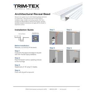 Preview of Architectural Reveal Bead Installation Guide-1