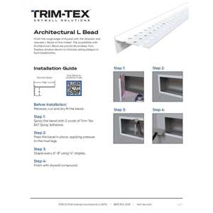 Preview of Architectural L Bead Installation Guide-1