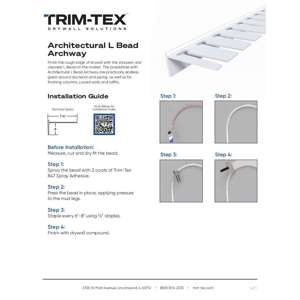 Preview of Architectural L Bead Archway Installation Guide