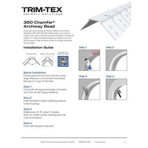 Preview of 350 Chamfer Archway Bead Installation Guide