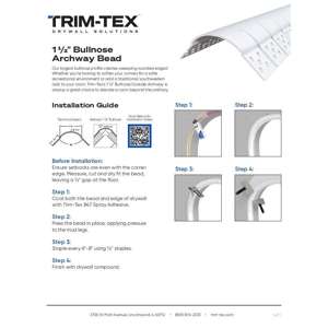 Preview of 1.5 Bullnose Archway Bead Installation Guide