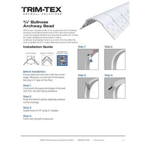 Preview of 0.75 Bullnose Archway Bead Installation Guide